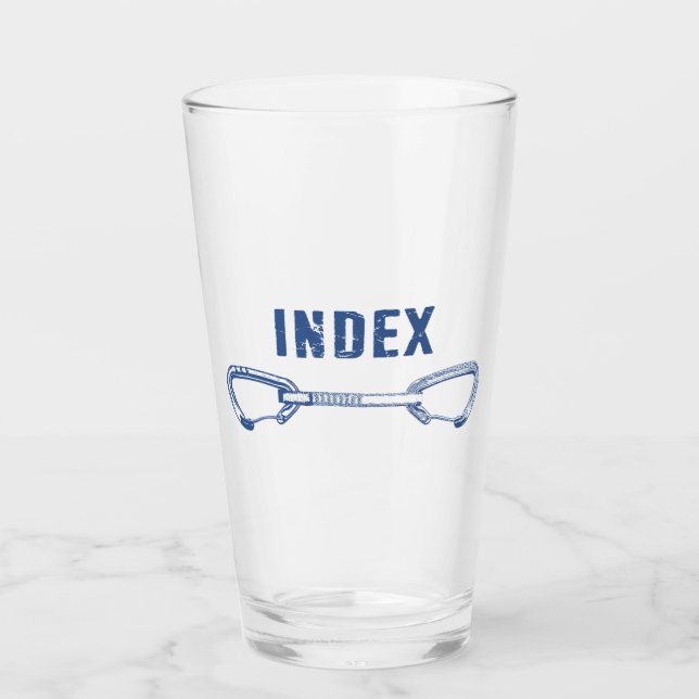 Copo De Pint Desenho Rápido de Subida de Índice (Frente)
