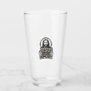 Copo De Pint Desenho Vetorial Gravado Vintage Jesus É Meu Amigo
