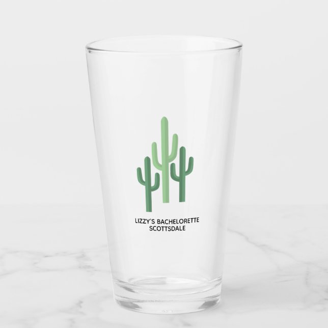 Copo De Pint Deserto Personalizado Cactus Scottsdale (Frente)