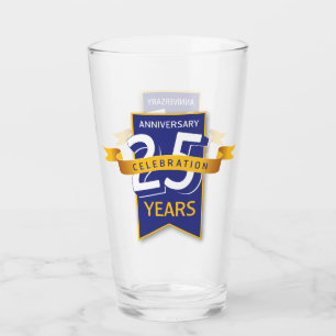Copo De Pint Design de Aniversário de 25 Anos