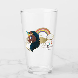 Copo De Pint Design de Arco-Íris e Nuvens do Unicórnio