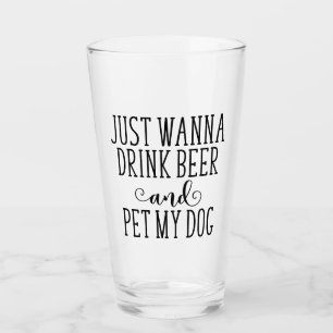 Copo De Pint Design De Cães E Amantes De Cerveja Engraçados