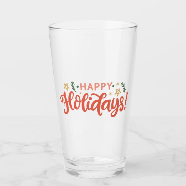 Copo De Pint Design de Festas Felizes Festivas (Frente)