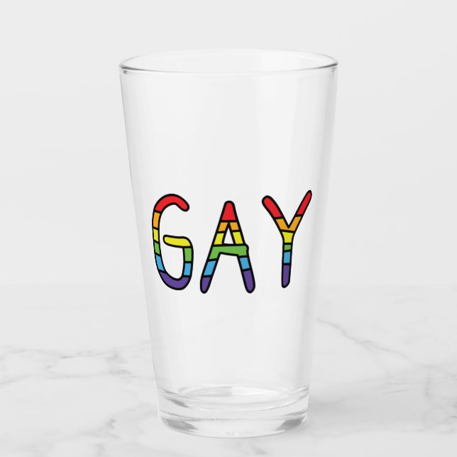 Copo De Pint Design de Gay (Frente)