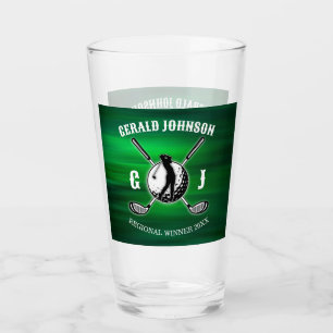 Copo De Pint Design de Monograma Elegante Personalizado