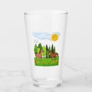 Copo De Pint Design de pequenos cavalos para crianças