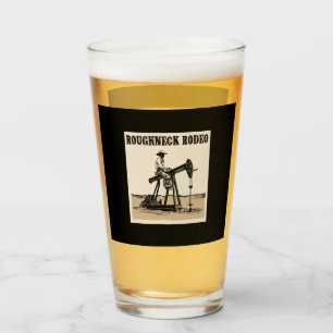 Copo De Pint Design de Rodeio de Bombas de Cowboy, Campo de Óle