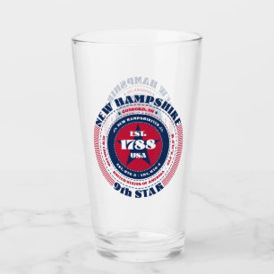 Copo De Pint Design de Tipografia Circular de New Hampshire