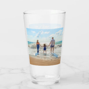 Copo De Pint Design de Vidro de Fotografias Personalizado