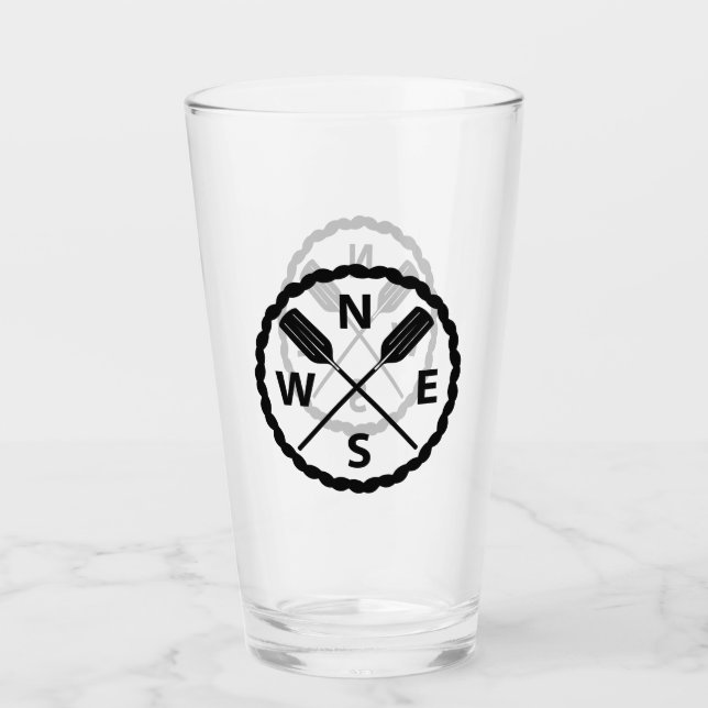 Copo De Pint Design do explorador de almofadas - Taça de vidro (Frente)