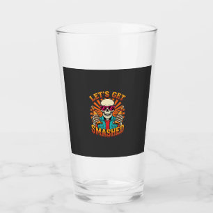 Copo De Pint Design engraçado de esqueleto de cerveja quebrada
