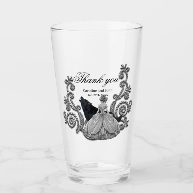 Copo De Pint Design escura elegante (Frente)