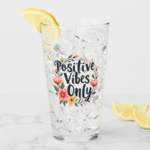 Copo De Pint Design Floral Apenas Vibes Positivas