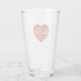 Copo De Pint Design Personalizado do Tumbler Vermelho com Amor 