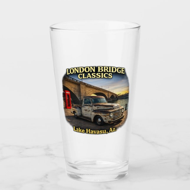 Copo De Pint Design Retro de Pickup Desert Muscle (Frente)