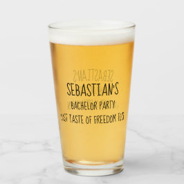Copo De Pint Despedida de solteiro Último Sabor da Liberdade Tu