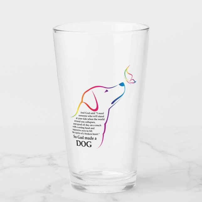 Copo De Pint Deus fez um cachorro (Frente)