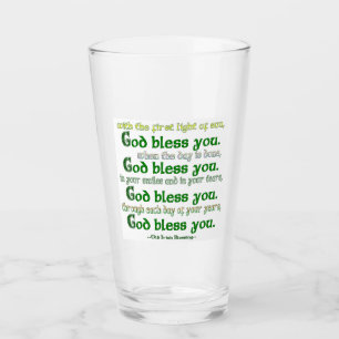 Copo De Pint Deus te abençoe Bênção Irlandesa