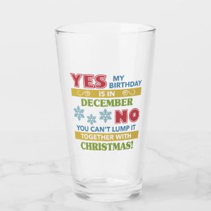 Copo De Pint Dezembro Aniversário Humor de Natal