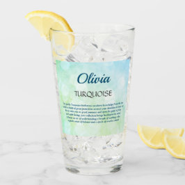 Copo De Pint Dezembro de Birthstone Turquoise design