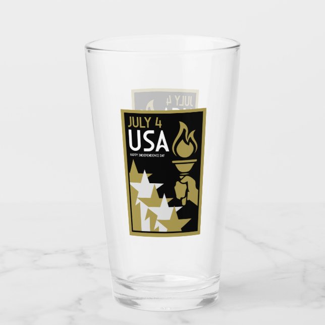 Copo De Pint Dia da Independência Americana (Frente)