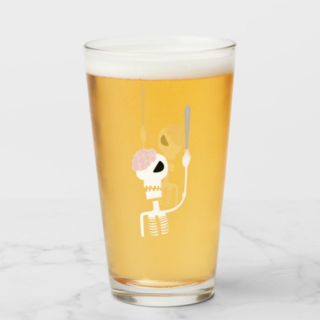 Copo De Pint Dia das Bruxas (Traseira (Preenchido))