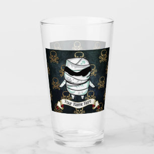 Copo De Pint Dia das Bruxas Mamãe Crânios Personalizado