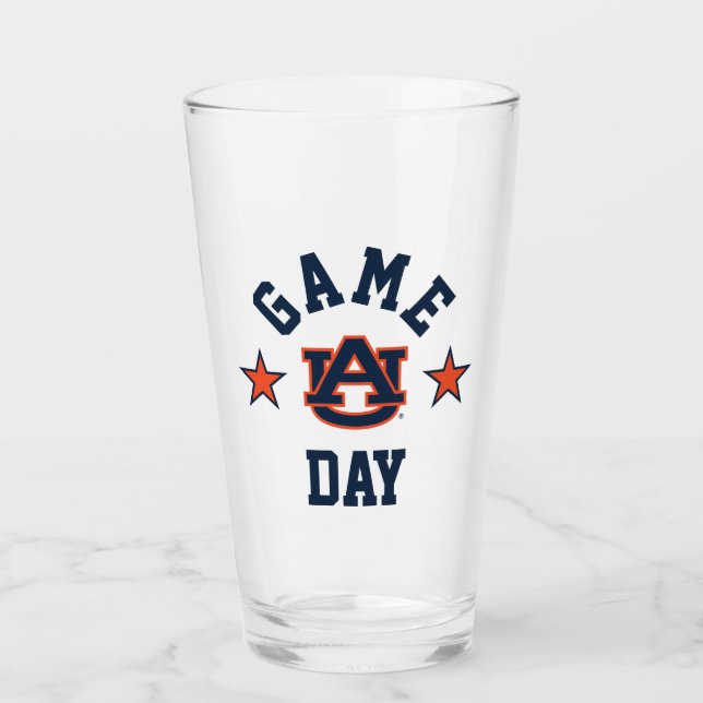 Copo De Pint Dia de Jogo da Universidade de Auburn (Frente)