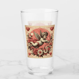 Copo De Pint Dia de os namorados Clássico/Vintage/Cupido Retroa