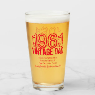 Copo De Pint Dia de os pais Vintage Year Fotografia Black Typog