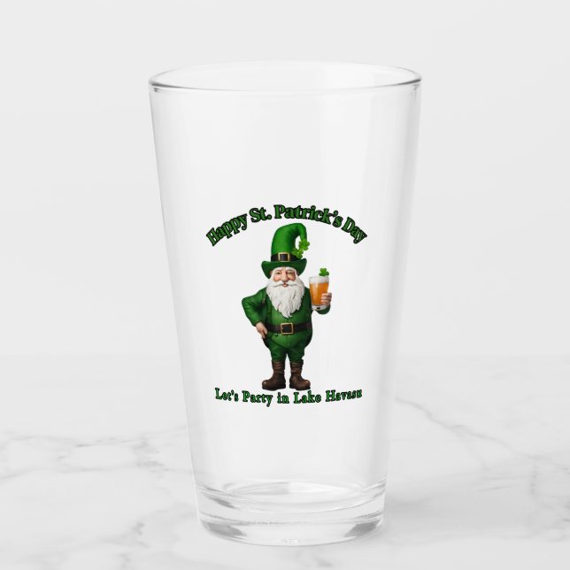 Copo De Pint Dia de Patrick no lago Havasu, Az. (Frente)