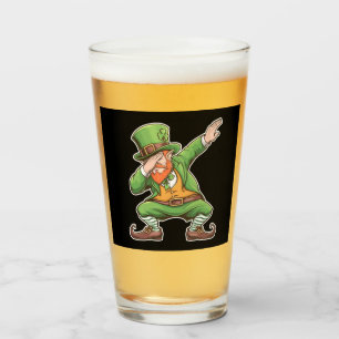 Copo De Pint Dia de São Patrício Dab Dabbing Leprechaun de Verd