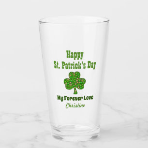 Copo De Pint Dia de São Patrício irlandês Shamrock Clover Lo