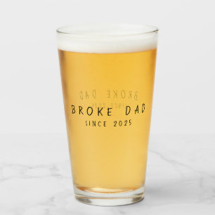 Copo De Pint Dia dos Pais Divertido Papai Quebrado Ano Personal