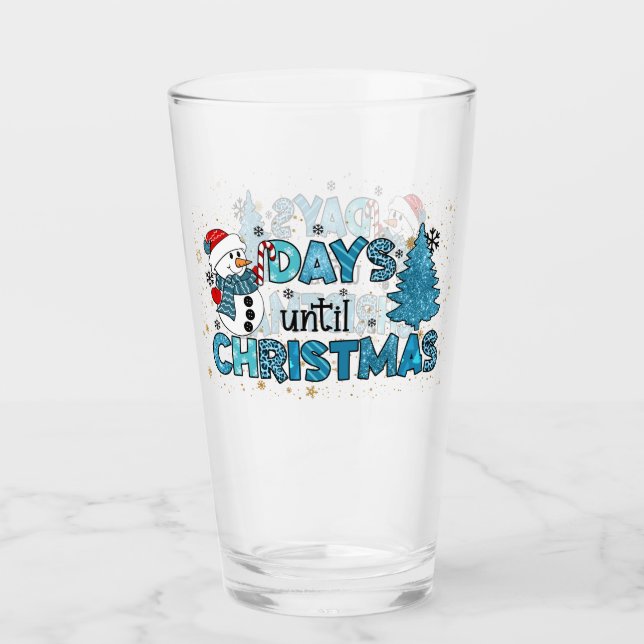 Copo De Pint Dias até o Natal Personalizar (Frente)