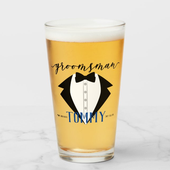 Copo De Pint Dica de presentes de padrinhos de casamento (Frente (Preenchido))