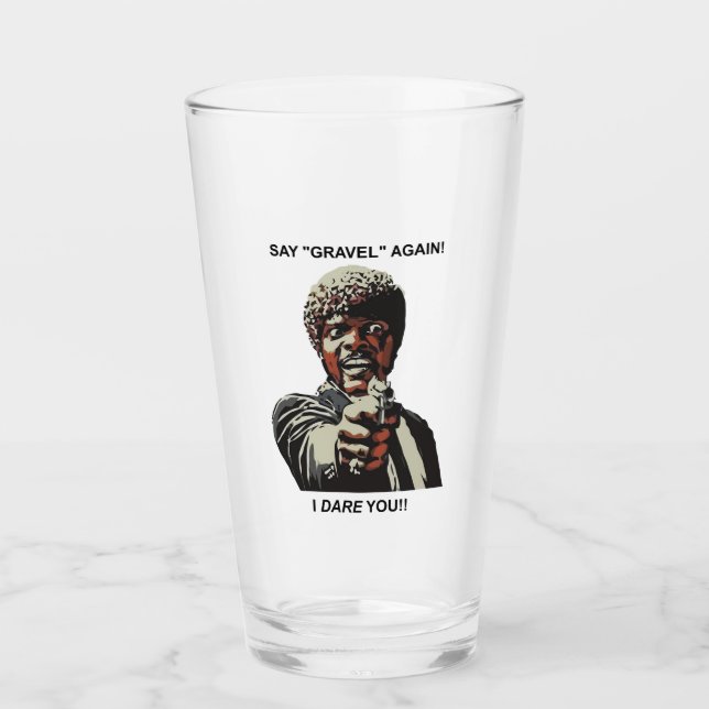 Copo De Pint Diga Gravel Novamente Eu Ouso Você Pedalando (Frente)