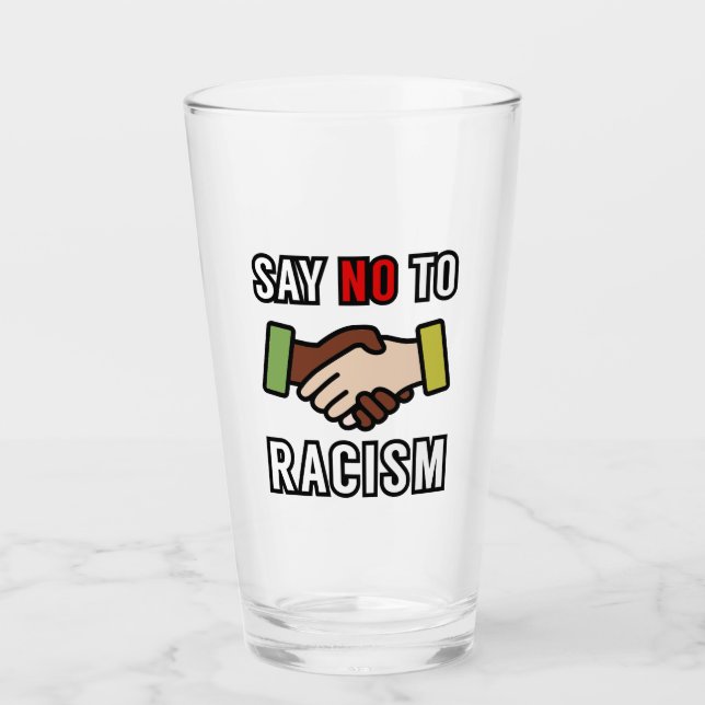 Copo De Pint Diga Não Ao Racismo (Frente)