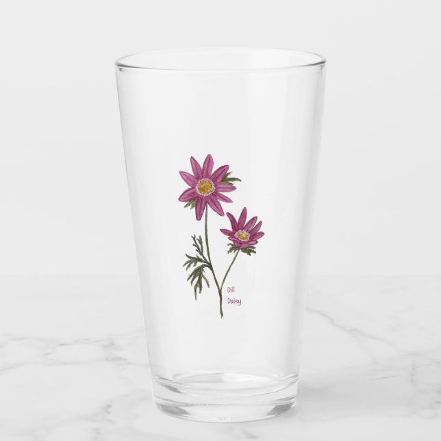 Copo De Pint Dill Daisy Glass Tumbler (Frente)