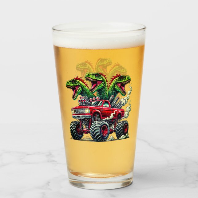 Copo De Pint Dinosaur  (Frente (Preenchido))