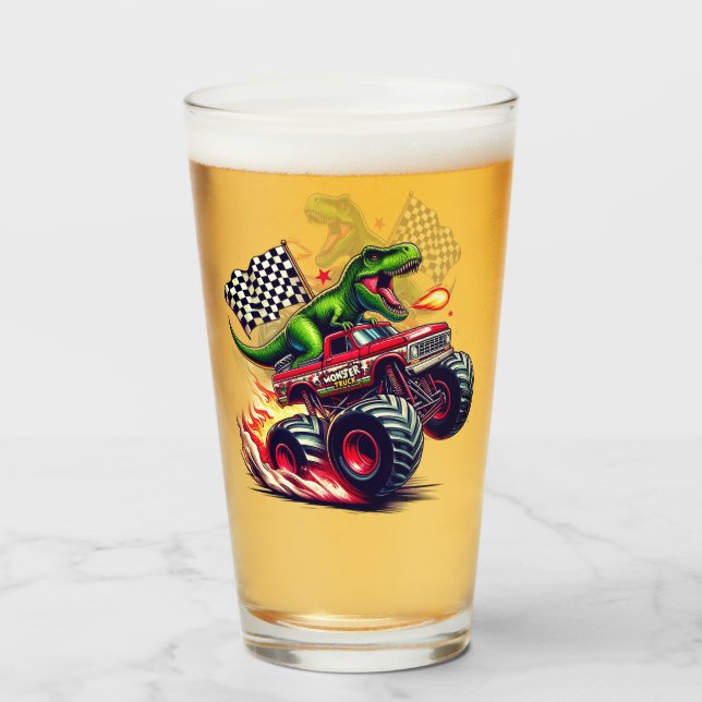 Copo De Pint Dinosaur  (Frente (Preenchido))