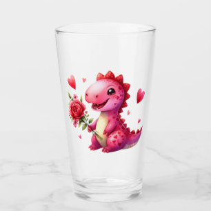 Copo De Pint Dinossauro Dia de os namorados bonito
