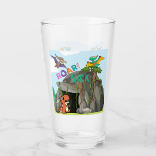 Copo De Pint Dinossauro Personalizado e Amigos