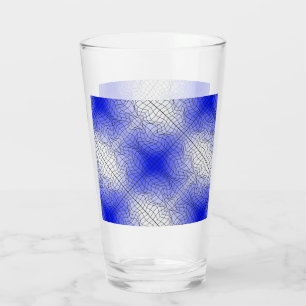 Copo De Pint Distorção Wireframe.C01.GBluex4.Linhas Pretas