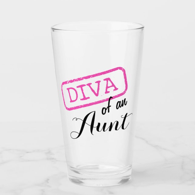 Copo De Pint "Diva de uma tia" (Frente)