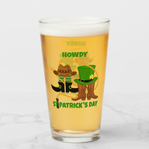 Copo De Pint Diversão Feliz Dia de São Patrício HOWDY DIA DUIT