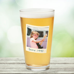 Copo De Pint Diversão Retro Personalizado Aniversário Foto Vint