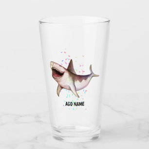 Copo De Pint Diversão SHARK ilustrada com a ilustração Add Name