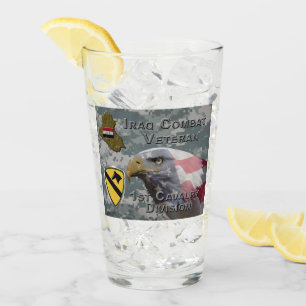 Copo De Pint Divisão de Cavalaria de 1rua - Iraque Veterano