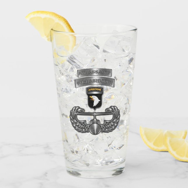 Copo De Pint Divisão de ruas "Crachá de Assalto Aéreo" (Gelo frontal)